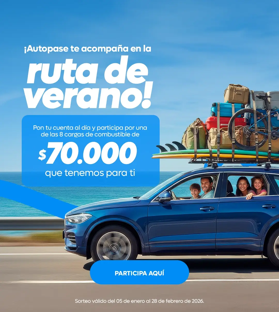 AUTOPASE te acompaña en la ruta de verano